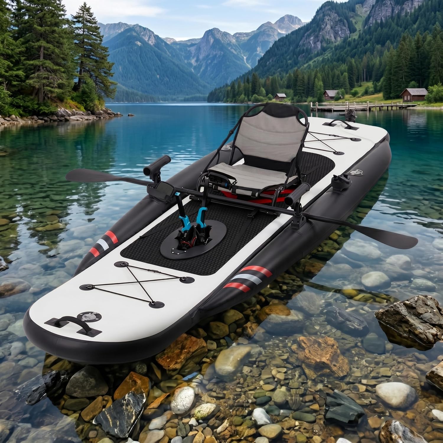 Fishing Kayak Seat - Kayak Memancing Tiup PVC Premium 12