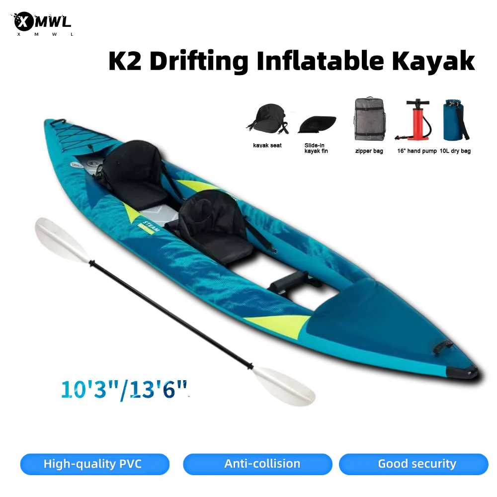 Fishing Kayak Seat - Perahu Kano Kayak Tiup 1-2 Orang