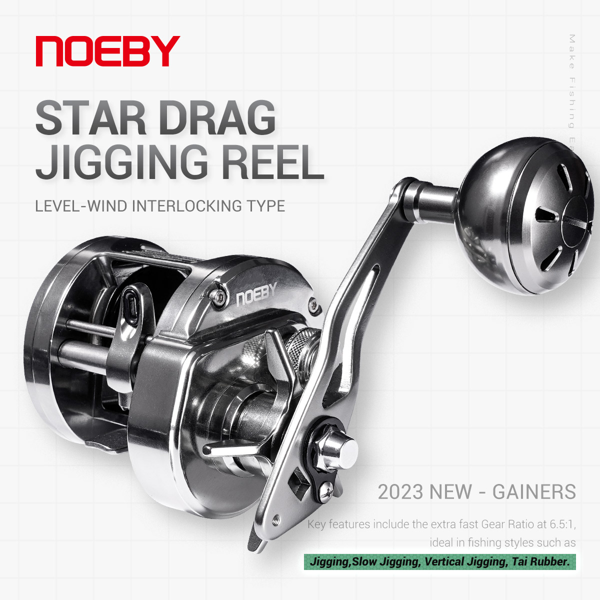 Daiwa Reel Bg - NOEBY Gainers Jigging Reel Bodi Logam