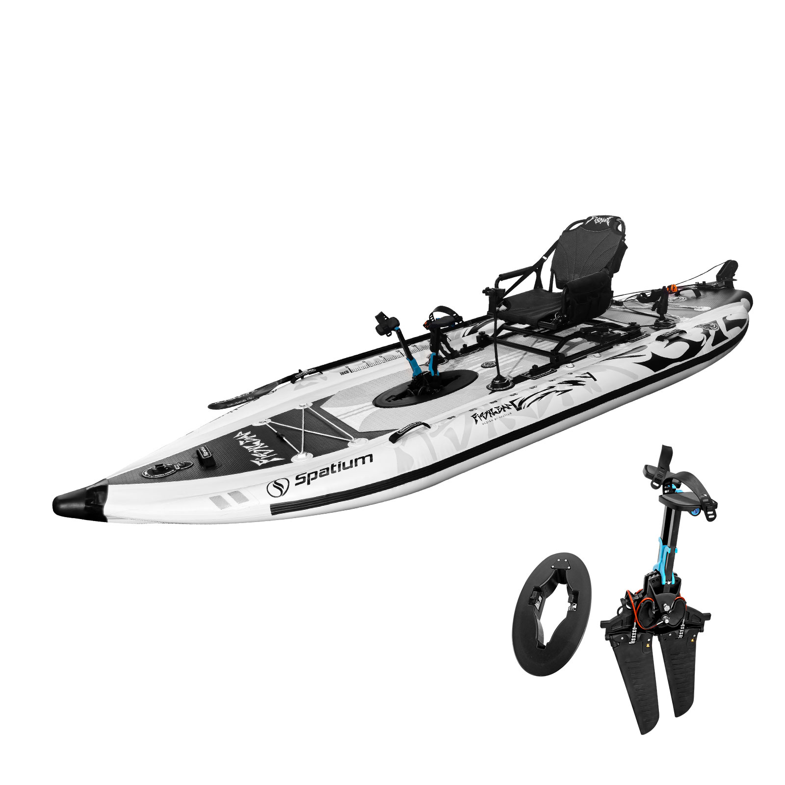 Kayak Tiup Spatium 11.5ft deng - Fishing Kayak Seat ulasan dan harga